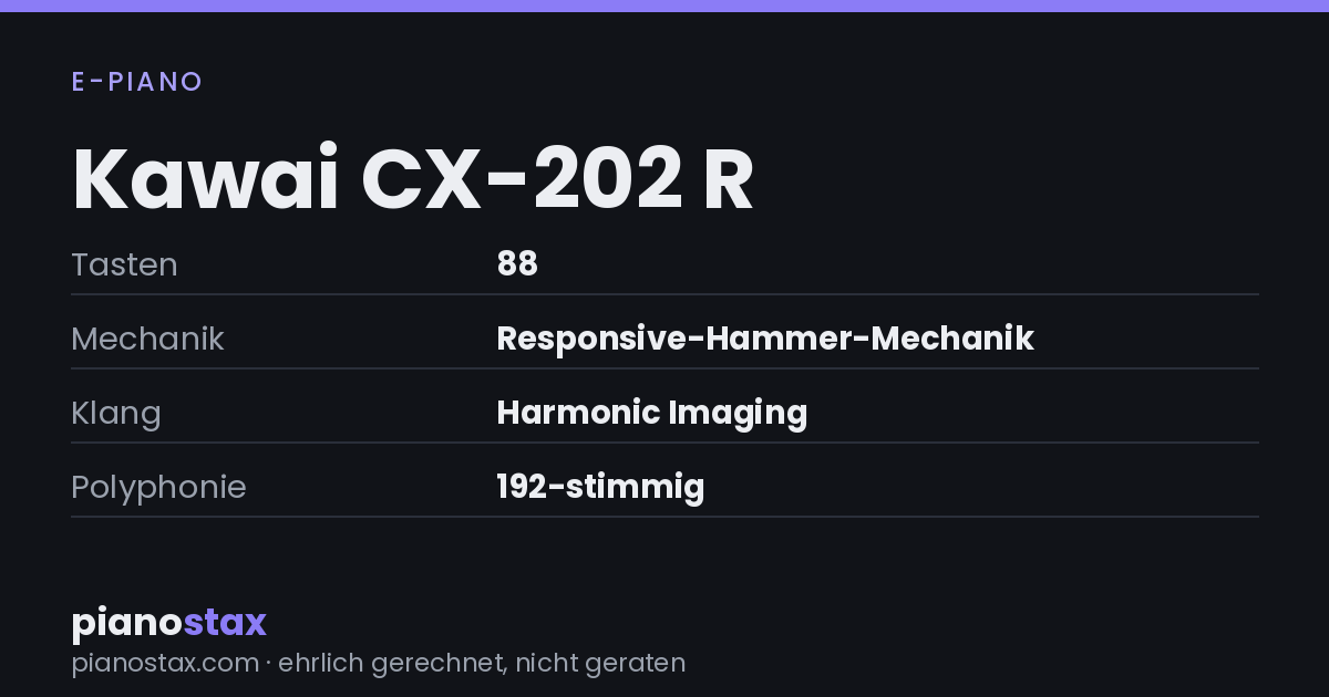 Kawai CX-202 R – technische Daten im Überblick