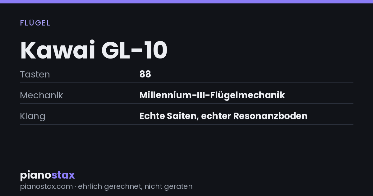 Kawai GL-10 – technische Daten im Überblick
