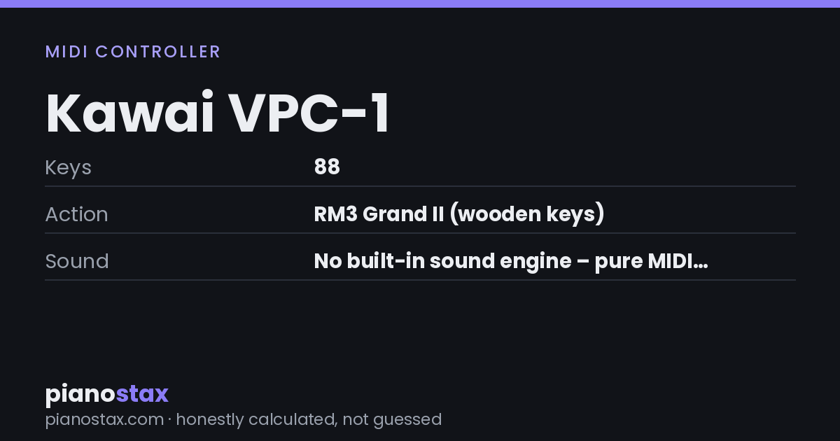 Kawai VPC-1 – key specs at a glance
