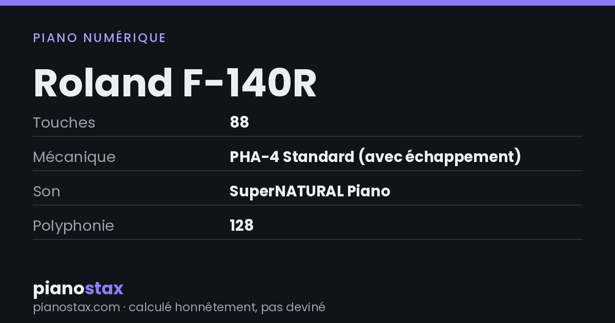 Roland F-140R – caractéristiques en un coup d’œil