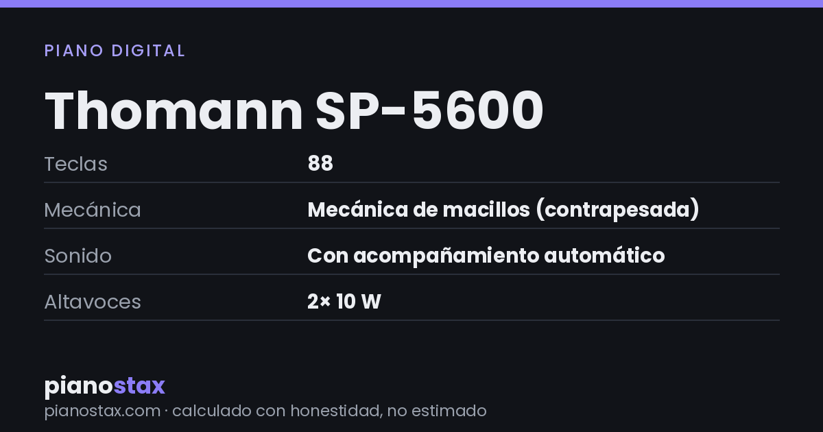 Thomann SP-5600 – datos técnicos de un vistazo
